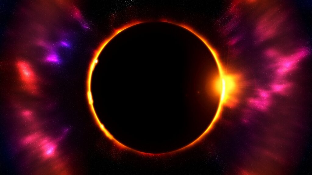 eclipse, fantasy, sun, nature, solar, universe, astronomy